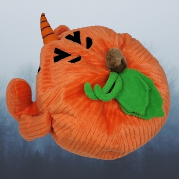 Gund Plush 12" Orange Jack-O-Lantern Pumpkin 41199 Legs Halloween T20 - Picture 3 of 6